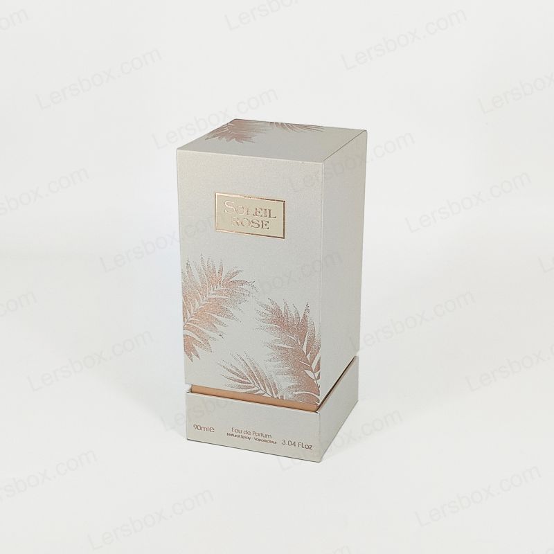 Cutie cadou de parfum artizanal cu branding de folie de aur și pernă de spumă EVA HP003