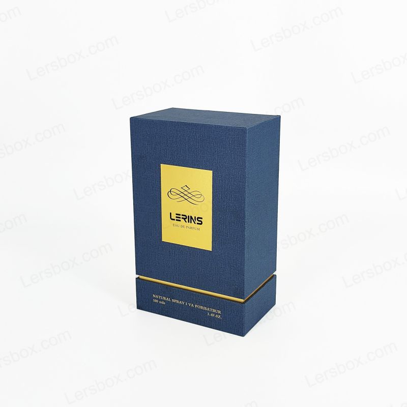 Logo cu folie de aur Ambalaj de parfumuri rigide cu interiorul tăvii EVA premium HP004