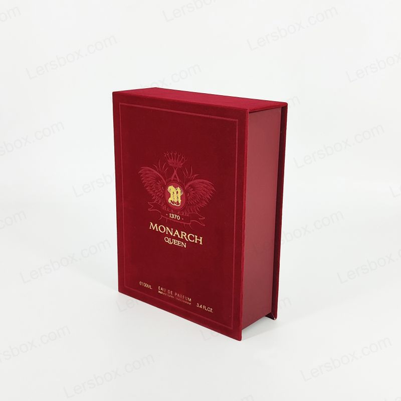 Cutie de parfum rigidă de înaltă performanță cu detaliu din folie de aur și EVA Insert perna HP010