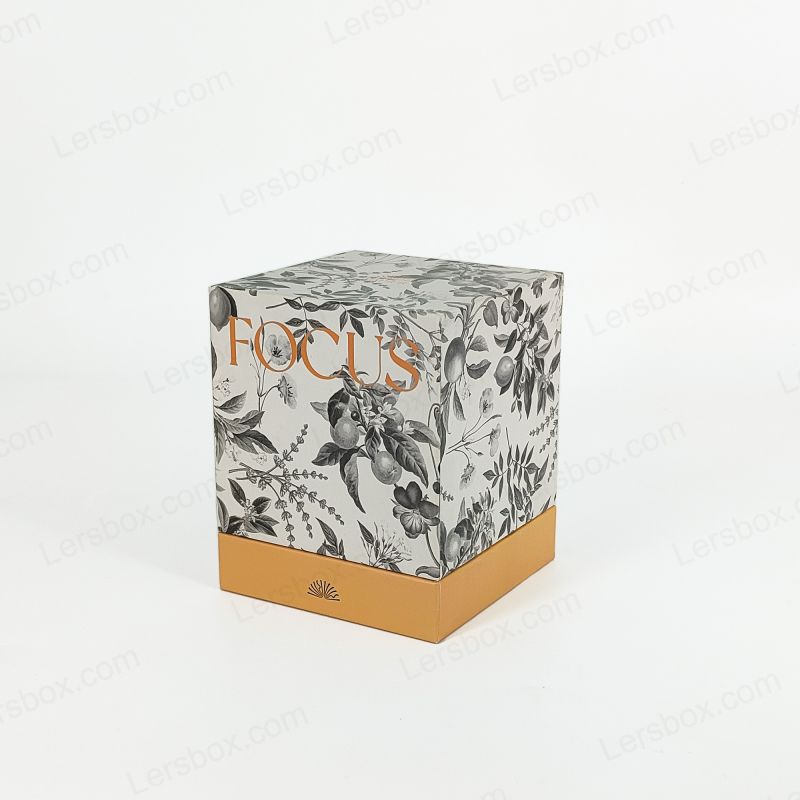 Cutie cadou cu parfum de aur în relief cu structură rigidă și tavă EVA HP009