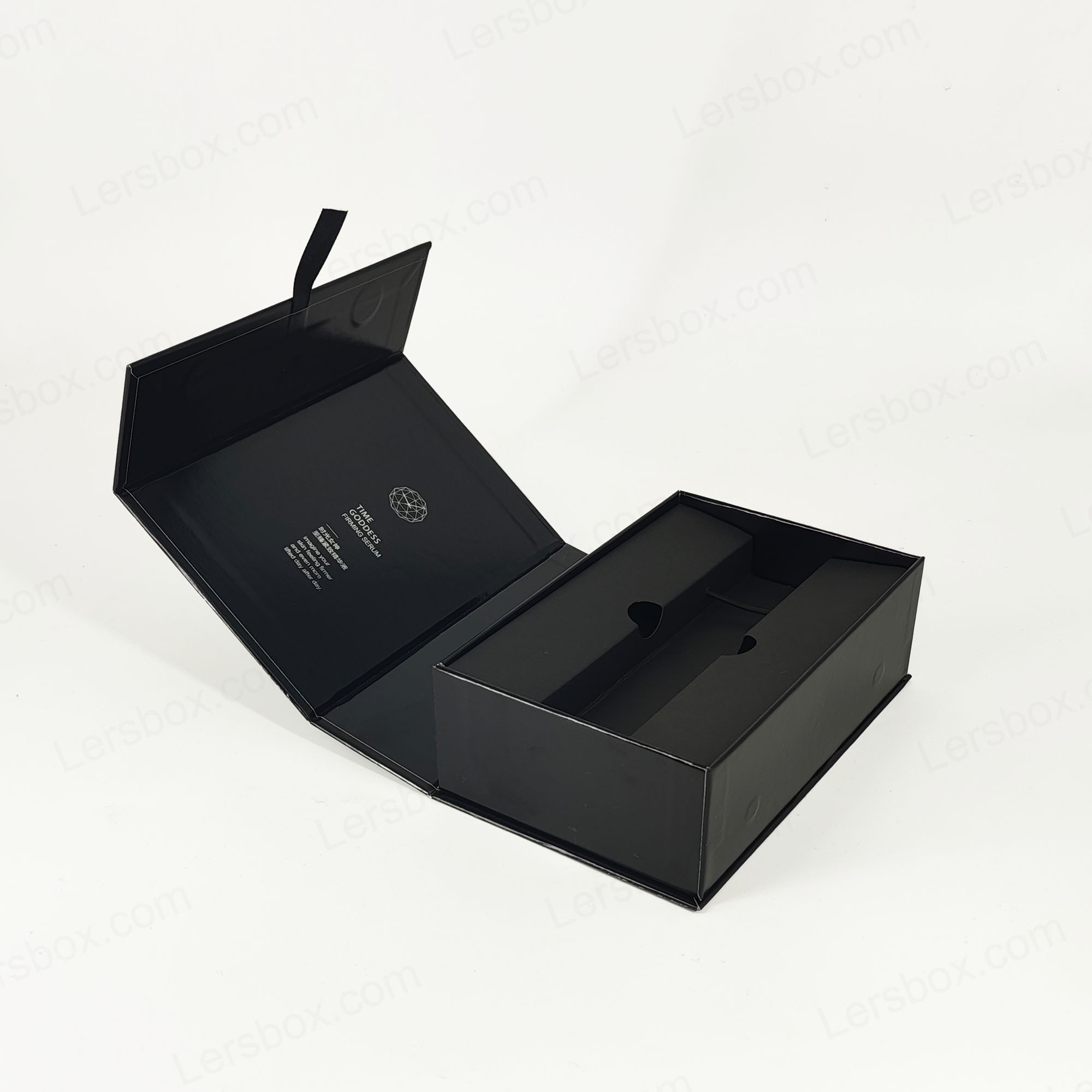 Cutie de parfum cu ștampilă de aur cu capac rigid și inserție EVA pentru prezentare de lux HP021