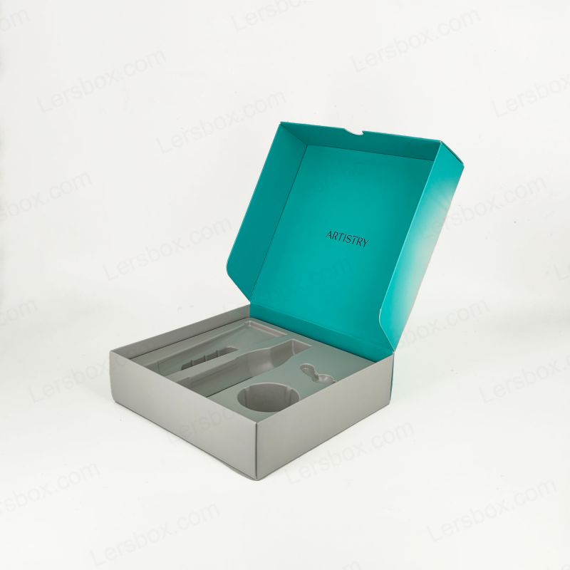 Cutii de capăt de hârtie pliabilă pentru stocare eficientă și soluții elegante de ambalare pentru produse PTE003