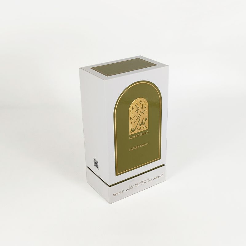 Cutie de parfum în relief cu folie de aur cu tavă EVA, bază rigidă și design elegant HP031
