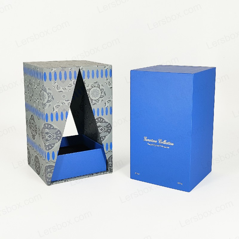 Cutie de parfum de aur premium cu tavă EVA și capac robust și design de bază HP029