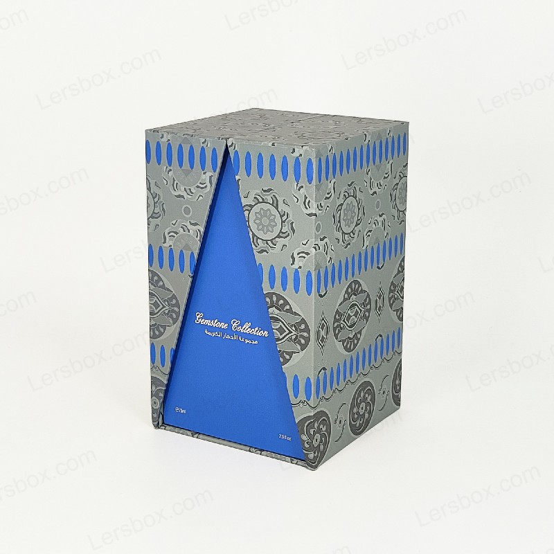Cutie de parfum de aur premium cu tavă EVA și capac robust și design de bază HP029